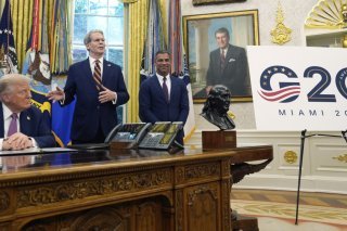 Le sommet du G20 en 2026 aura lieu dans l'une des propriétés que possède la famille Trump en Floride, le complexe de golf et d'hôtellerie Doral à Miami. KEYSTONE/AP/Alex Brandon